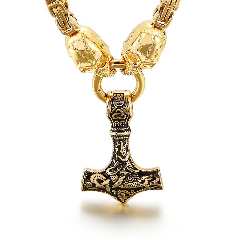 Thor's hammer necklace 14k on sale gold